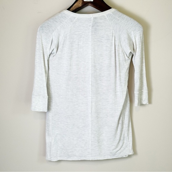 Anthropologie Dolan T-Shirt Aztec Embroidered Red Bronze Woven XS - Picture 3 of 6